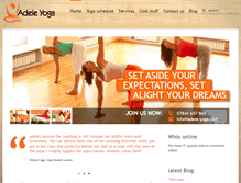 Tablet Screenshot of adele-yoga.com